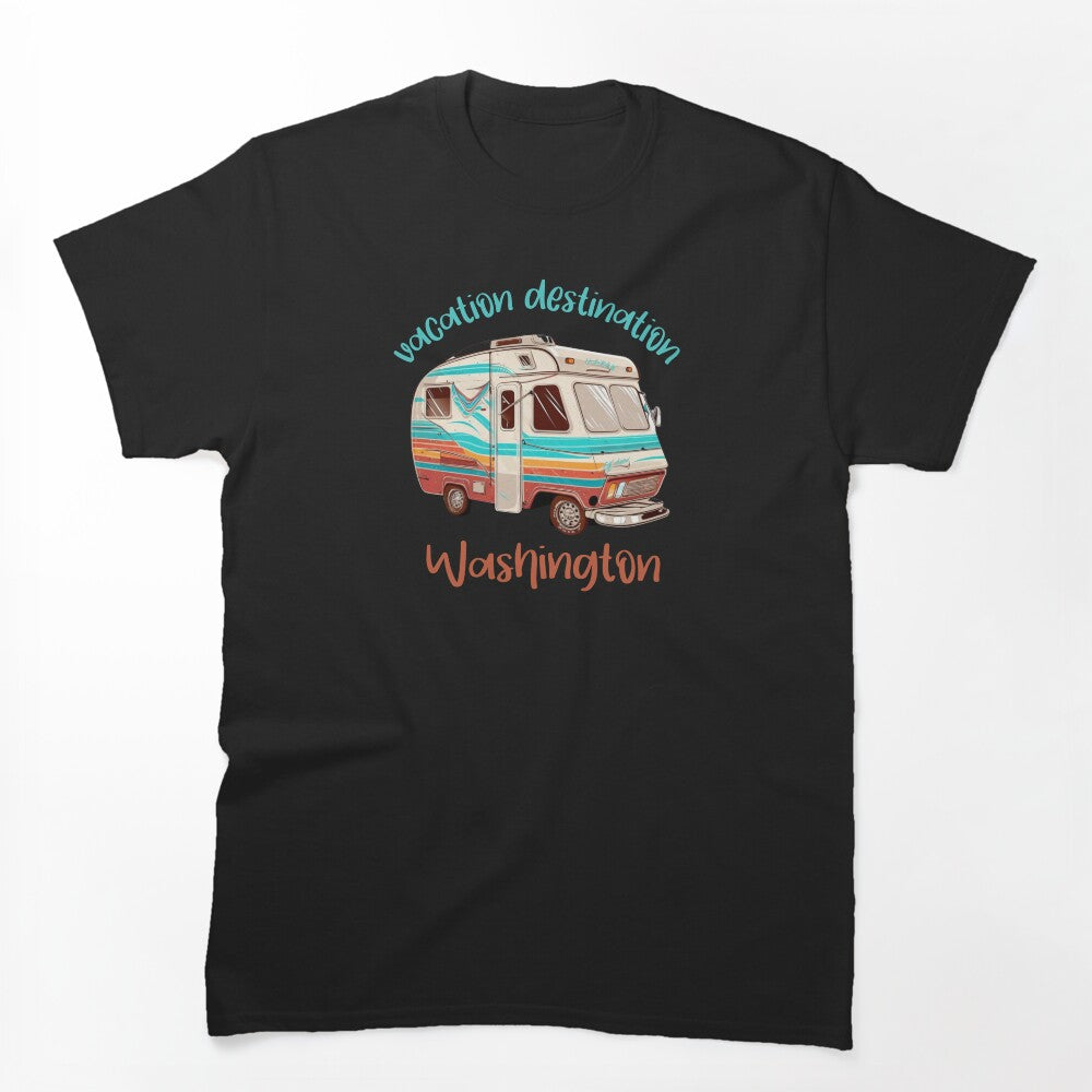 Vacation Destination Washington T-Shirt by MarqisStudio