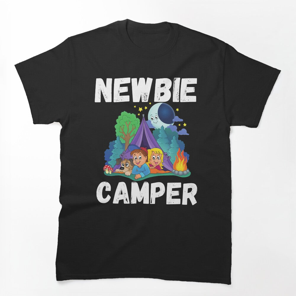 Newbie camper camping t-shirt design by PinkArtDesigns