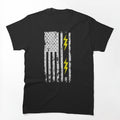 Patriotic Electrician USA American Flag Shirt - Electrician Shirts by mrsmitful