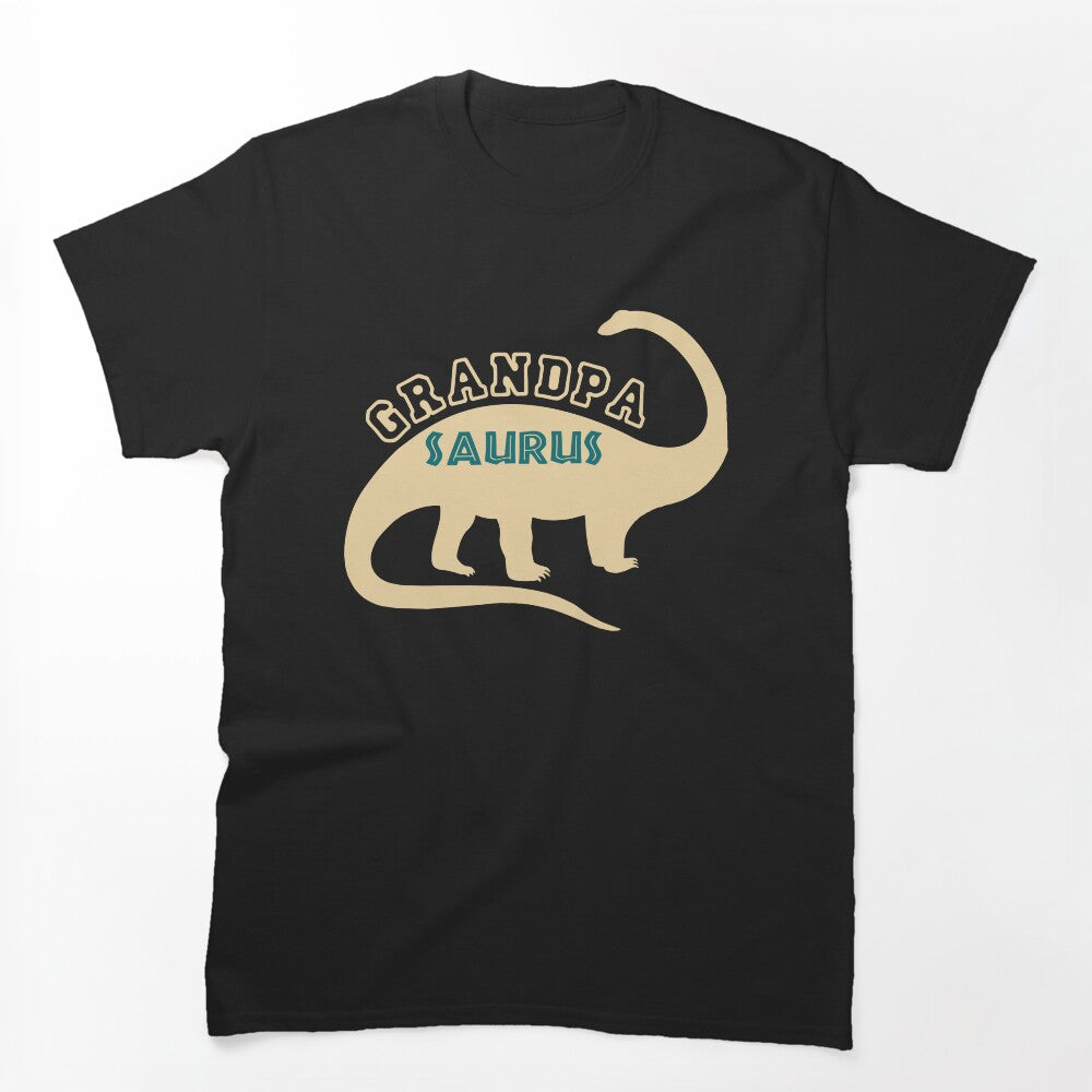 Grandpasaurus T Shirt Dad Promoted To Dino Grandpa Gift Idea by StreetArtPro