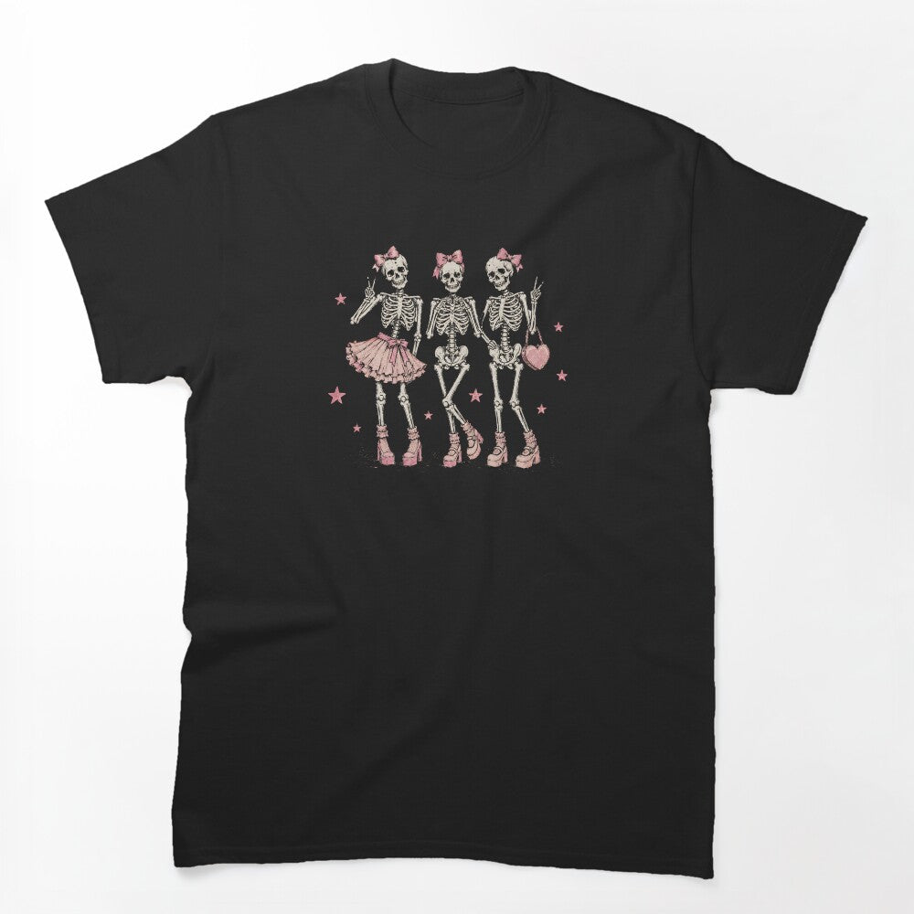 Skeleton Halloween Party Shirt for Women and Horror Fans by MalwasBasket