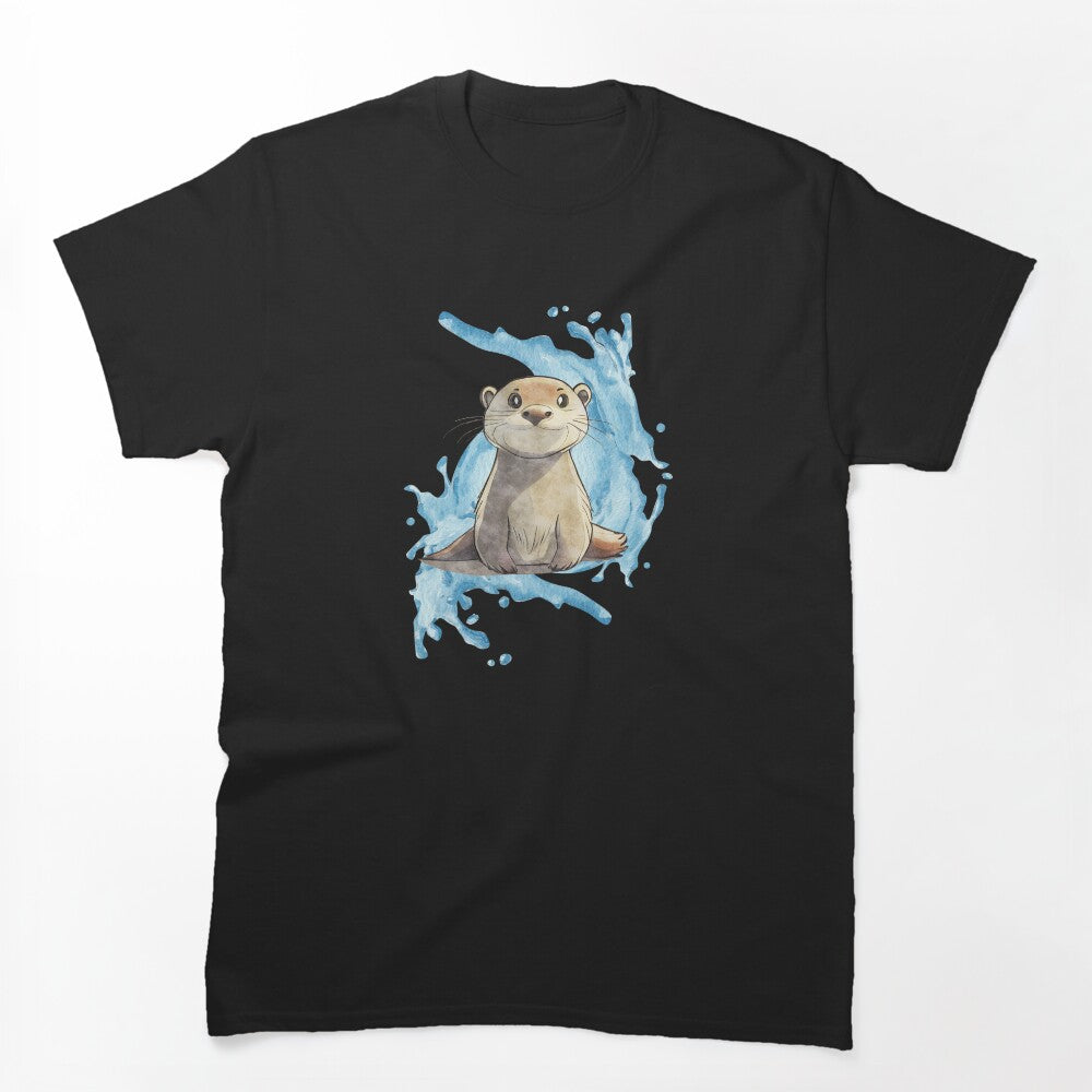 Cute Otter T-Shirt and Gifts For Otter Lover, Animal Lover by Kenny789