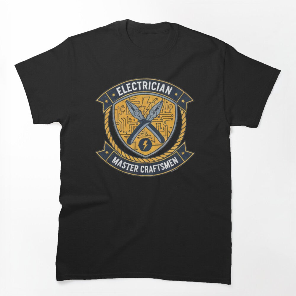 American Electrician T-Shirt |  Electricians  Master Craftsman by AGRO ART