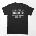 Funny Engineer Gift for Men Women, I'm A Civil Engineer Unless You Make Me Angry, Engineer Shirt, Engineering Graduate, Engineering Student, Engineer Dad, Future Engineer by easy2find