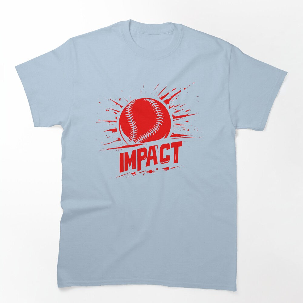 Baseball "Impact" tee red by Zen Lael