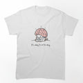 Cute Anxious Brain Mental Health Awareness Support Gift Shirt by QuikFun
