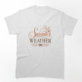 Sweater Weather Autumn Calligraphy Quote by OlesiaCraft