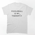 Pickleball Is My Therapy T-Shirt – Minimalist Paddle Design for Calm and Passionate Players by BeeClassyDesign