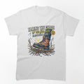 Vintage Electrician Shirt, Work Boot on Wires Design, Funny Electrician Gift by Flownow