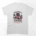 Professional Chaos Manager Black Cat Mom Funny Kawaii T-Shirt by Ashley critters