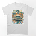Proud Truck Driver Vintage Semi Truck Sunset T-Shirt by EverydayBadge
