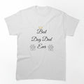 Best Dog Dad Ever Minimalist T-Shirt Funny Pet Lover Gift by Refinedpaws