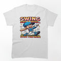 Swing and a Miss Still the MVP Funny Baseball T-Shirt | Cute Cartoon Baseball Player Graphic Tee | Baseball Fan Gift by Sushikidsntoddlers