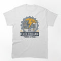 American Electrician T-Shirt |  Electricians POWER AND PRIDE by AGRO ART