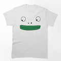 Smiling Friends Mr Frog Face T-Shirt by bagelsaurus
