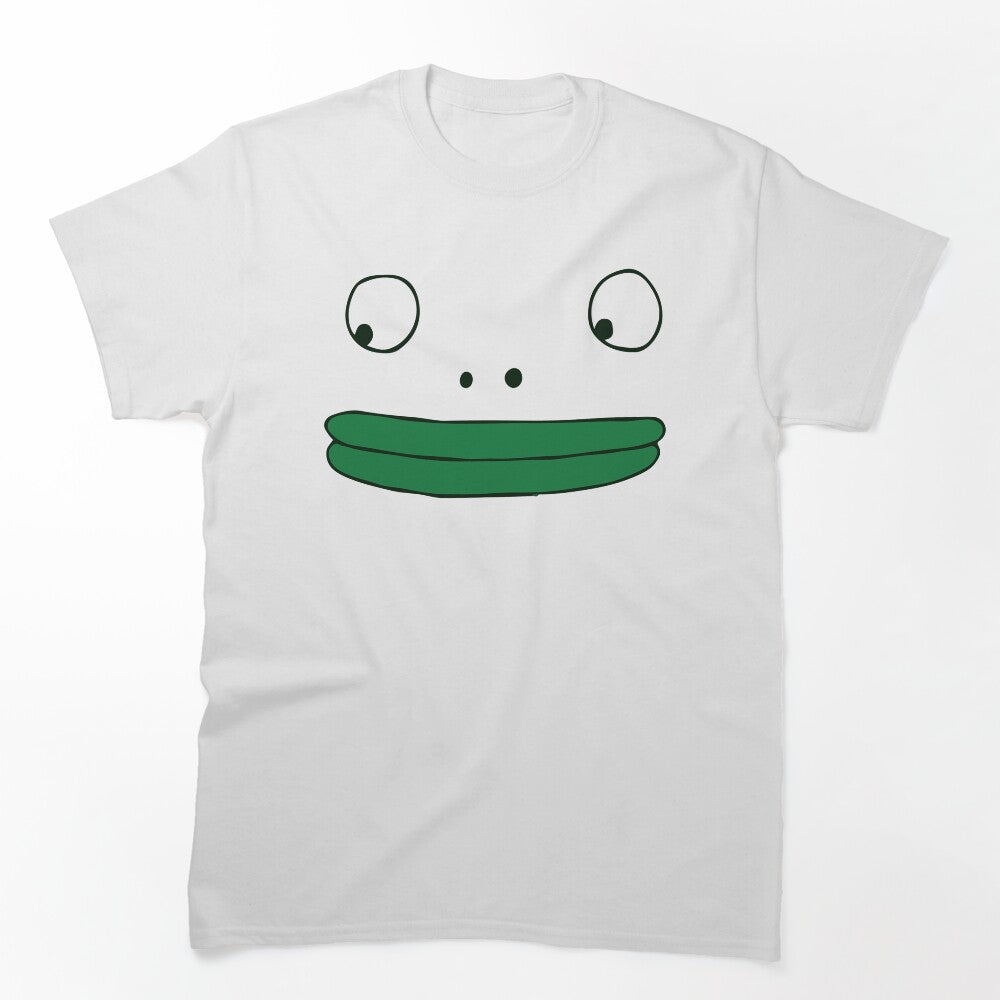 Smiling Friends Mr Frog Face T-Shirt by bagelsaurus
