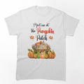 Meet Me at The Pumpkin Patch T-Shirt/ Pumpkin Patch Decor/ Pumpkin Patch Greeting Cards/Pumkpin Patch Kitchen Apron/Pumpkin Patch Stickers/ Fall Pumpkin Stickers/Fall Pumpkin Blanket and Hoodies by KingdomKubs