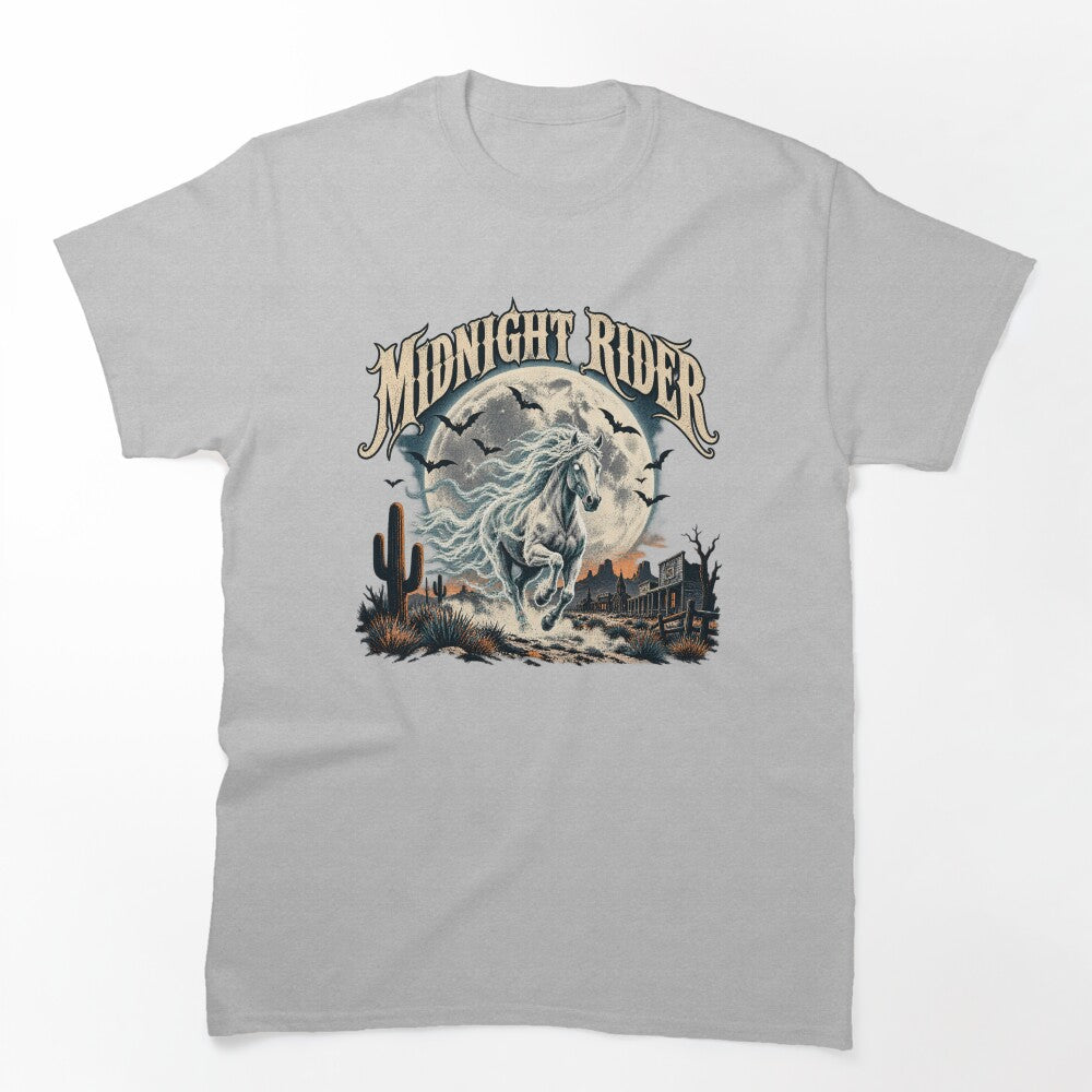 Running Horse Shirt, Midnight Rider Vintage Western by JumpingGate