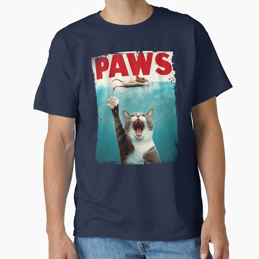 Jaws - Paws, funny cat catching a mouse by Kondi-Art