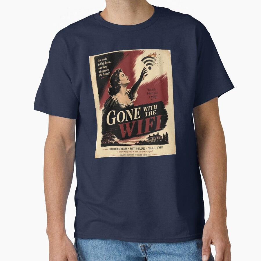 Gone with the Wi-FI - Funny Parody Poster by P’s Silly stuff