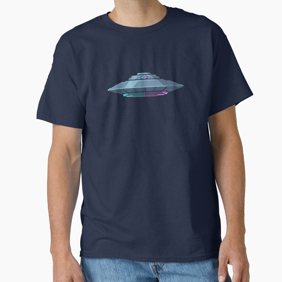 Retro UFO Pixel Art by Aerianwind