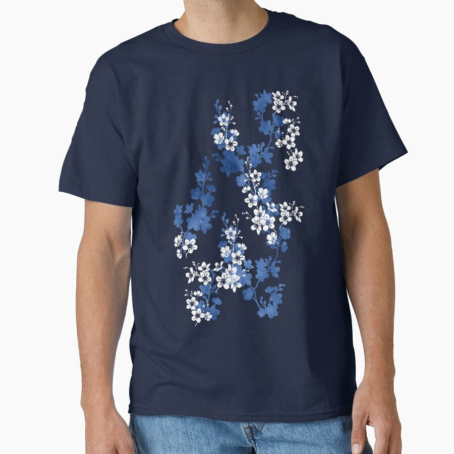 Sakura blossom in deep blue by adenaJ
