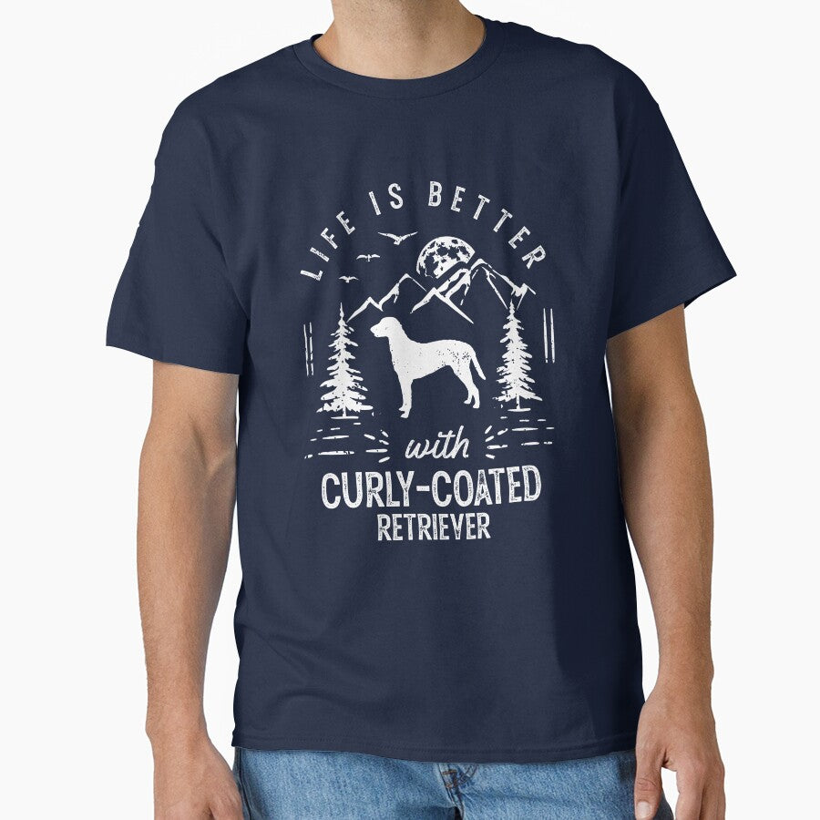 Life is Better With Curly-Coated Retriever Dog by rafaeltto