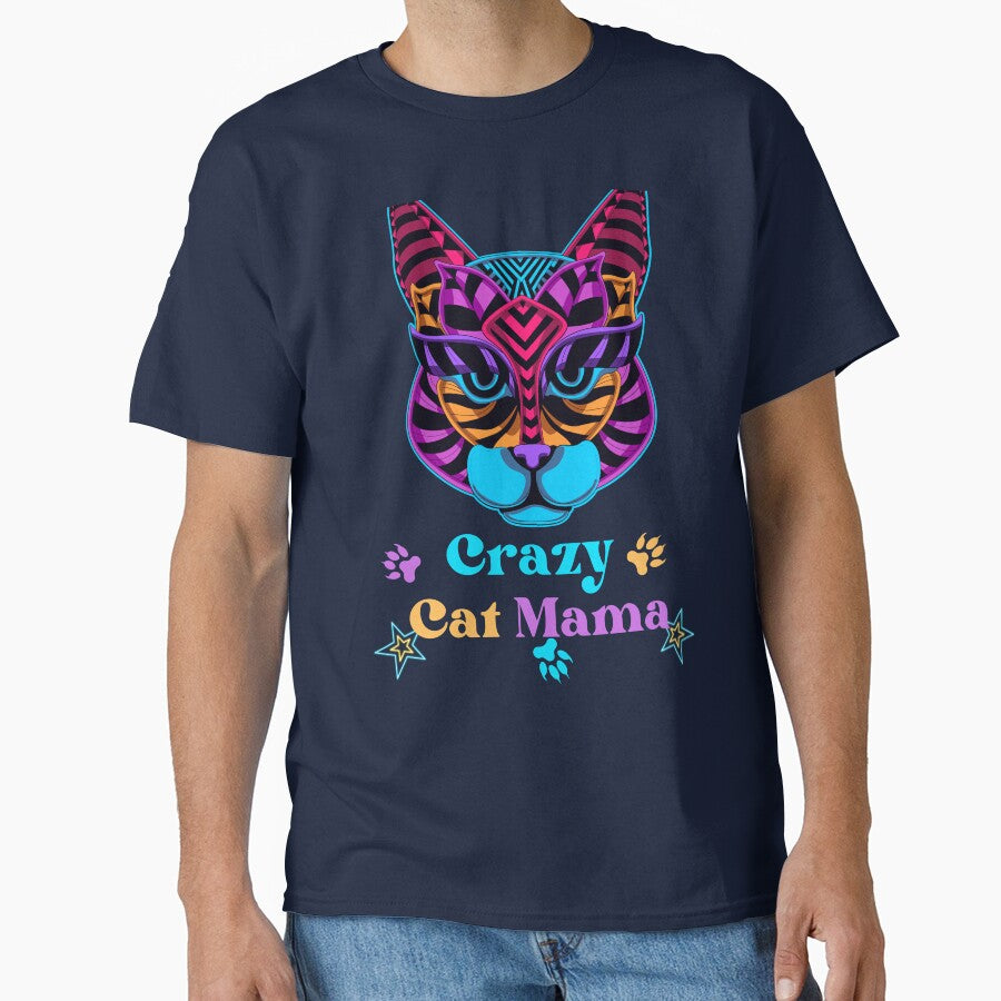 Crazy Cat Mama Illustrated Digital Design by mangaworldart