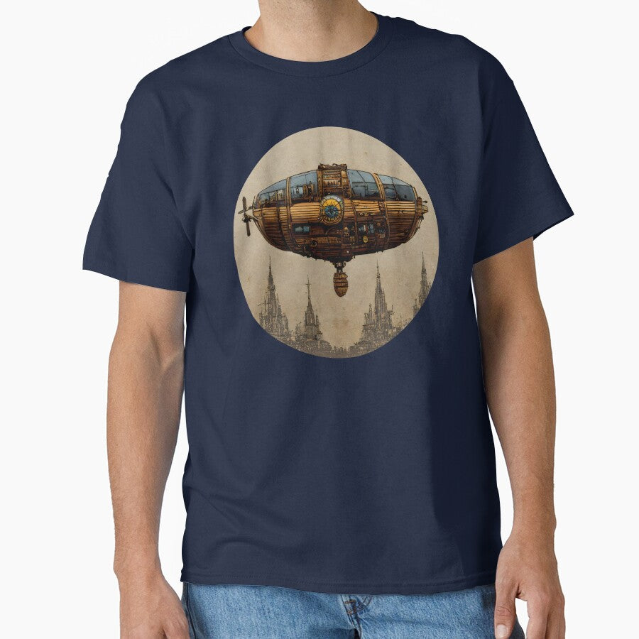 Steampunk Airship Clockwork Flying Blimp Contraption by MythicPrompts