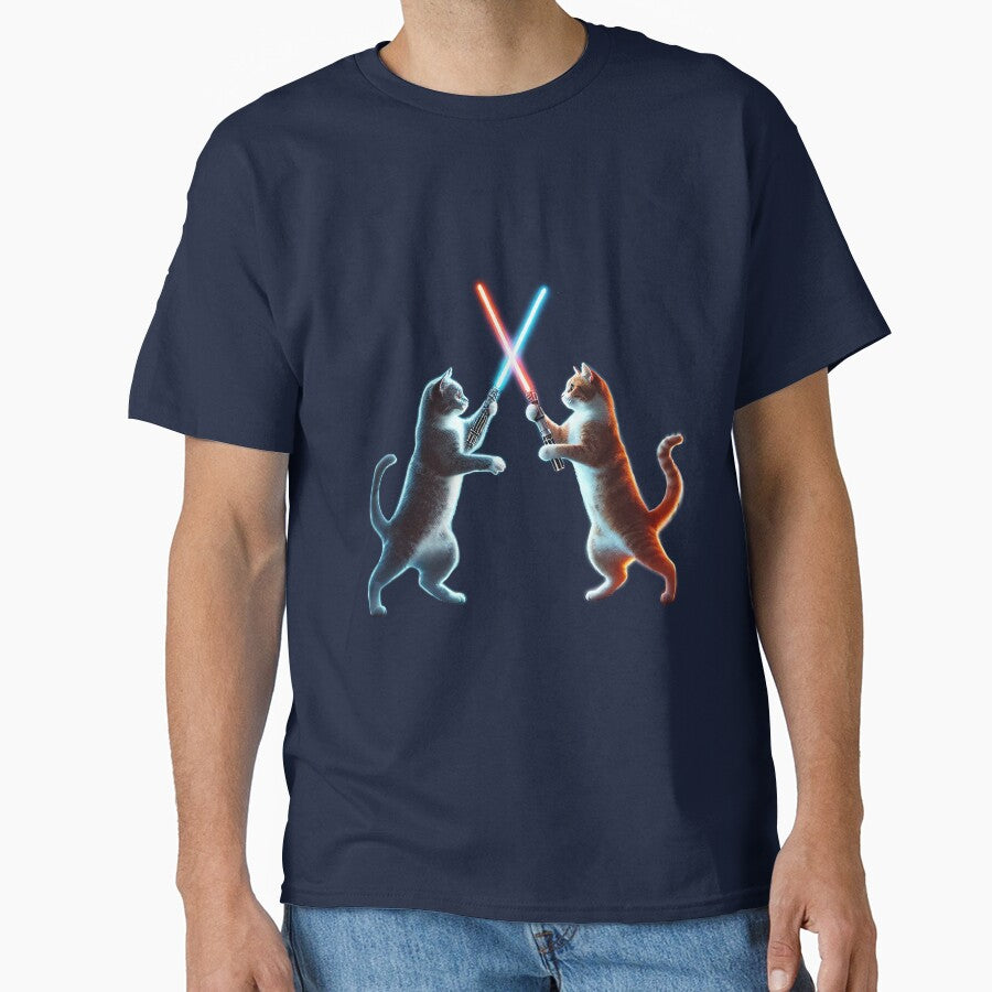 Cats with lightsabers by ElianNB