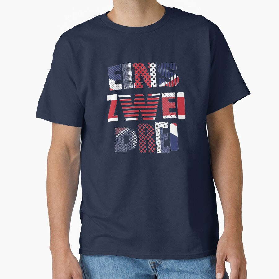Eins Zwei Drei - Look Mum No Computer - Eurovision Song Contest 2026 United Kingdom - UK - United By Music - ESC2026 ESC26 - Flag design by Vision-Tees