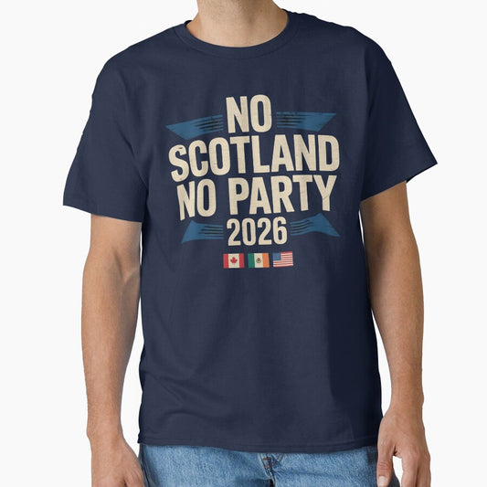 No Scotland No Party 26 Shirt | Scotland Football Fans Tartan Army Tee by BelindaVDavis