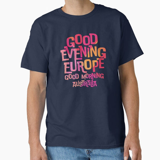 Good Evening Europe Good Morning Australia (Abstract) - Eurovision Song Contest 2026 - Vienna 2026 - United By Music - ESC2026 - ESC26 by Vision-Tees