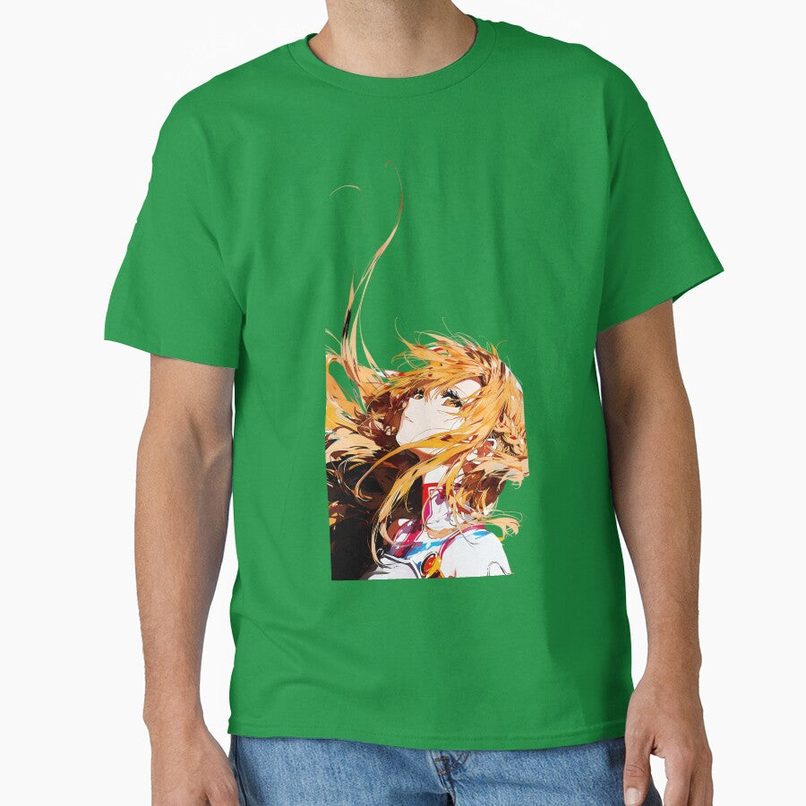 Golden Wind Anime Girl – Fiery Hair Aesthetic Illustration | Dynamic Manga Style Art by Dyan4