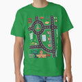 Dad's Car Map Shirt by Sssage's