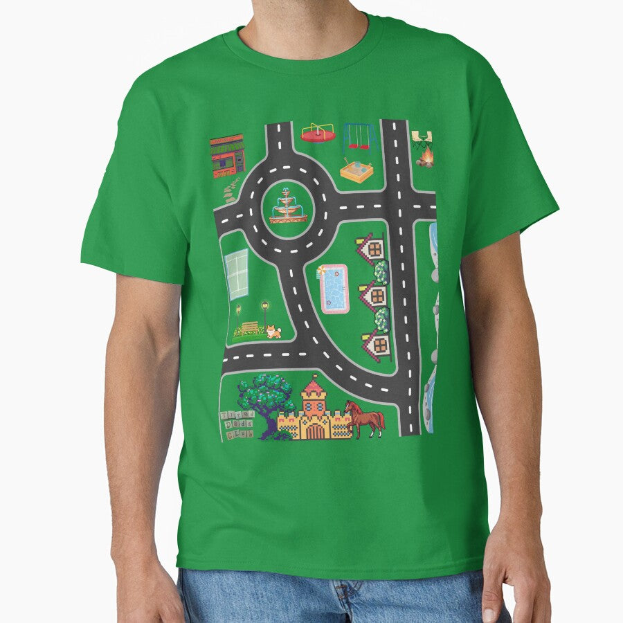 Dad's Car Map Shirt by Sssage's