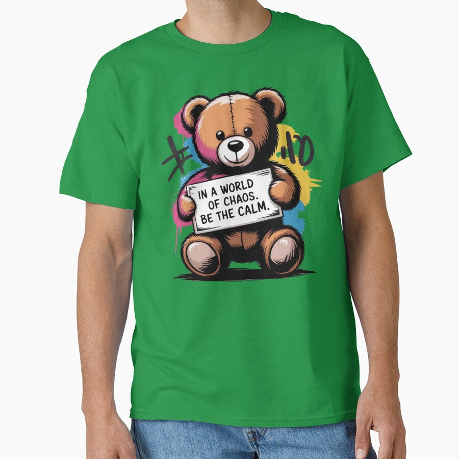 Banksy - Ted Bear - In a world of chaos. Be the calm. by 123ks