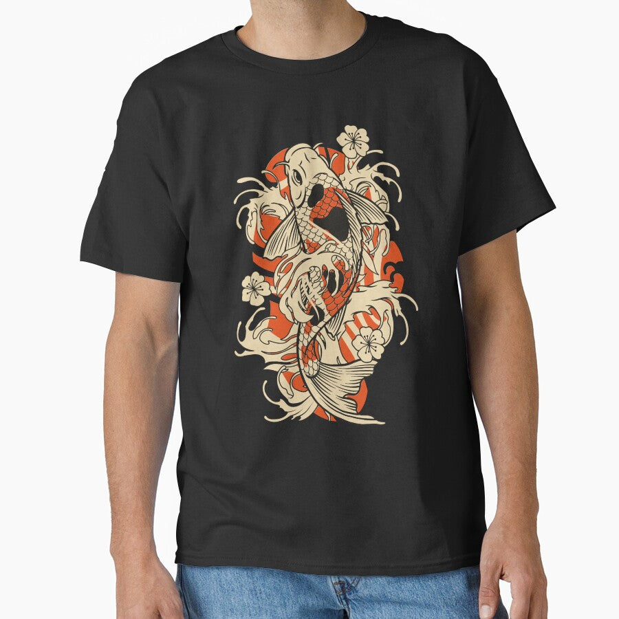 Vintage Red Koi Fish by edwardecho