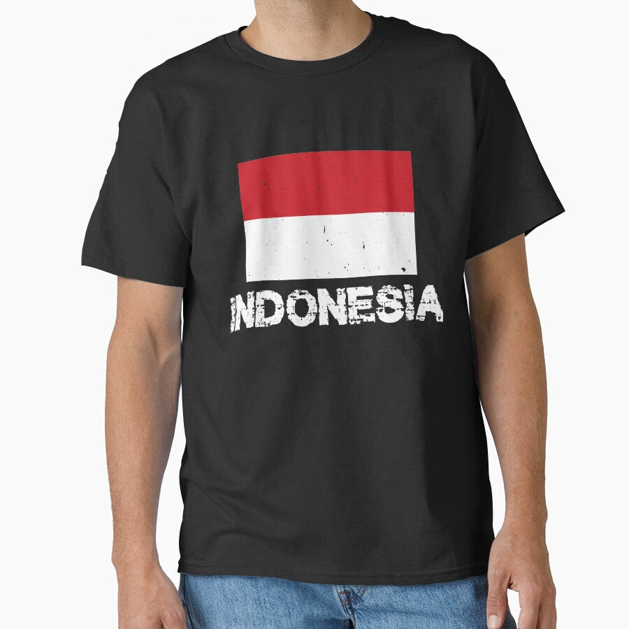 Indonesia Flag T-Shirt for Men and Women by AllStarMerch