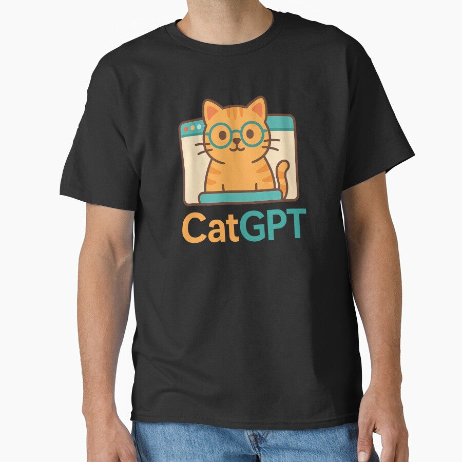 Funny Cat Lover CatGPT Superhero Gift for Cat Dads and Cat Moms by CatPrintCo
