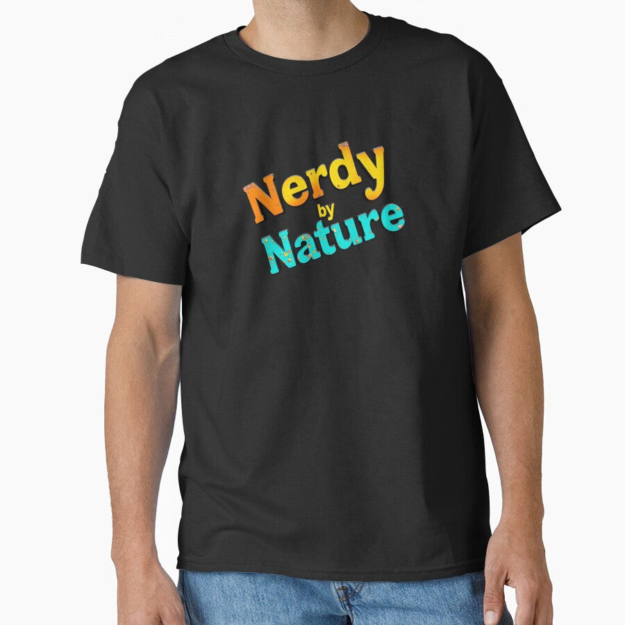 3D Vintage Nerdy by Nature – Fun Retro Varsity Nerd Gift by StemMerch247