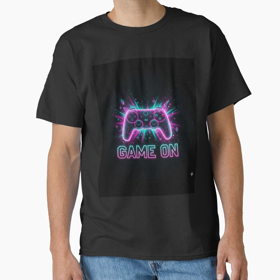 Game On Neon Gaming Controller – Cyberpunk Gamer Design by R & K Fashions