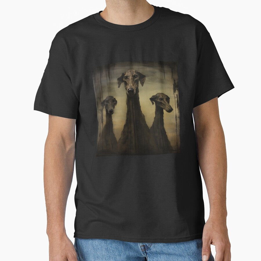 Darkk graphics with a greyhound dogs by Sleek Sketch Studio
