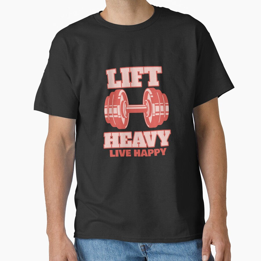 Lift Heavy Live Happy by PucksPlace