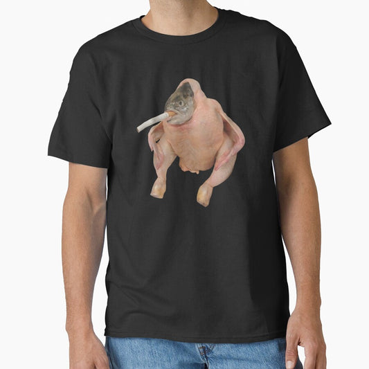 HQ Fish Face Chicken Smoking a Cigarette Meme by fomodesigns