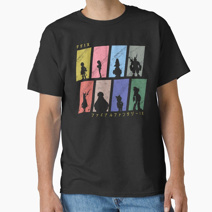 FFIX Character Silhouettes T-Shirt by StebopDesigns