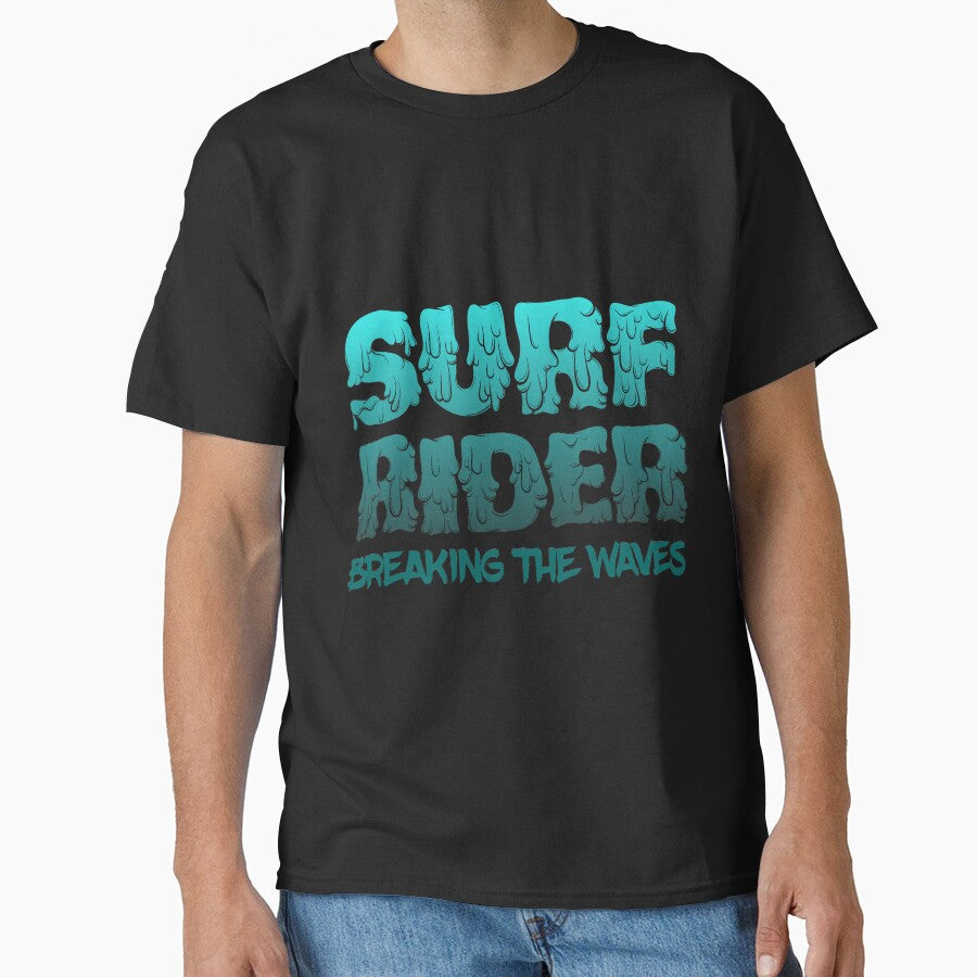 Surf Rider Breaking The Waves by Tshirt-emporium