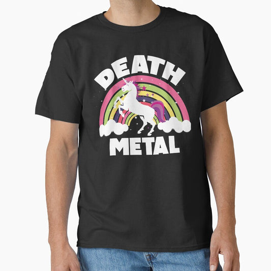 Cute Unicorn Death Metal Rainbow Funny by Músico Ilustre