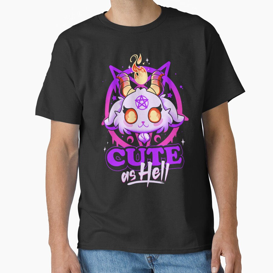 Cute as Hell - Pink Evil Demon Goat by Snouleaf