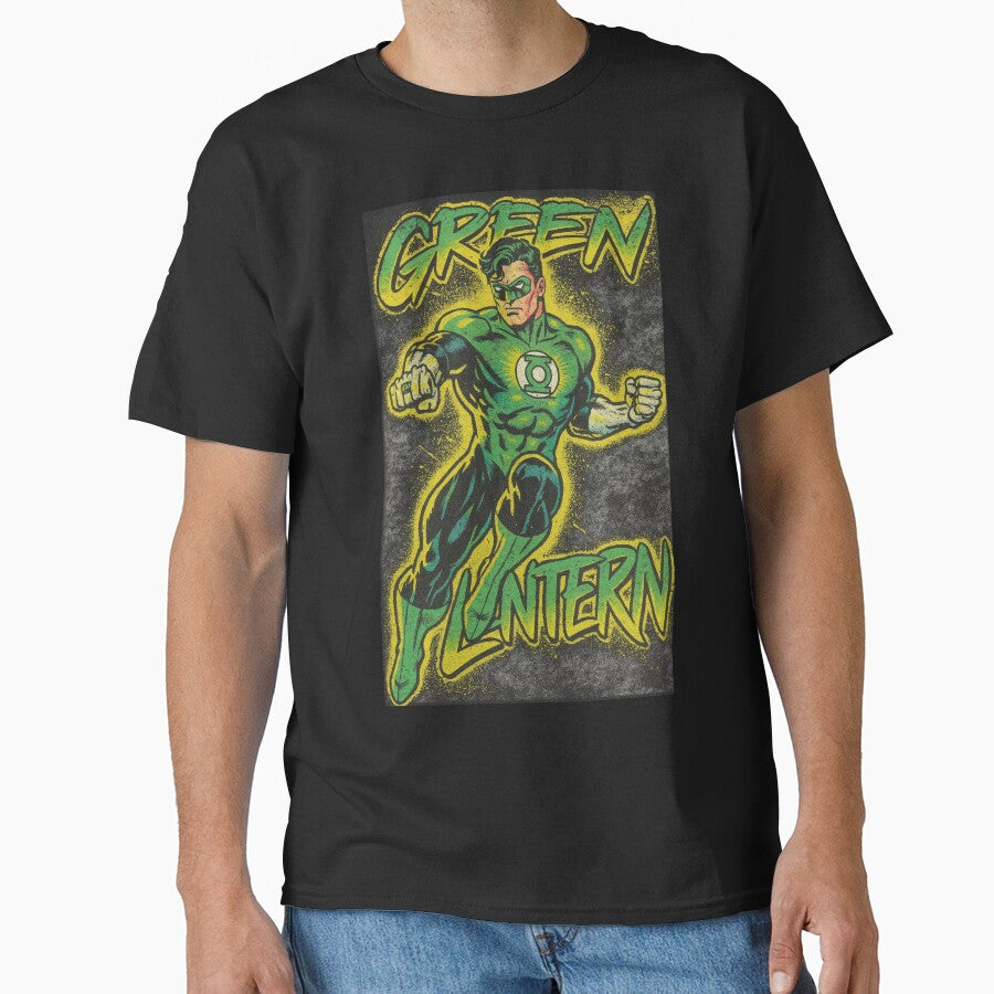 Retro Green Lantern Comic Art – Vintage Superhero Design by Thogan0416